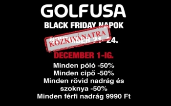 Meghosszabbított Black Friday a Golf USA-ban!