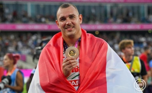 Halász Bence országos csúccsal aranyérmes a kalapácsvető Eb-n