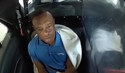 Videófelvétel került nyilvánosságra Tiger Woods floridai balesetéről